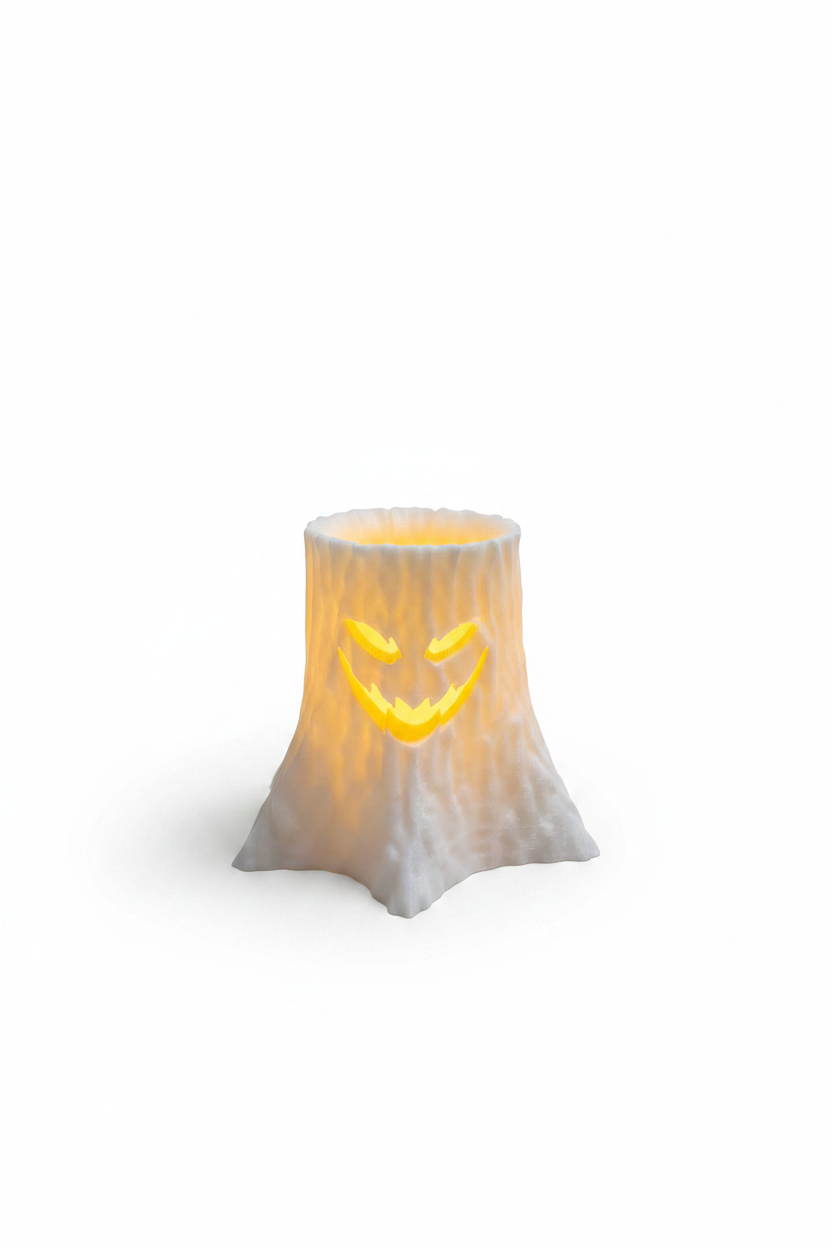Halloween Tree Trunk Tealight Holder