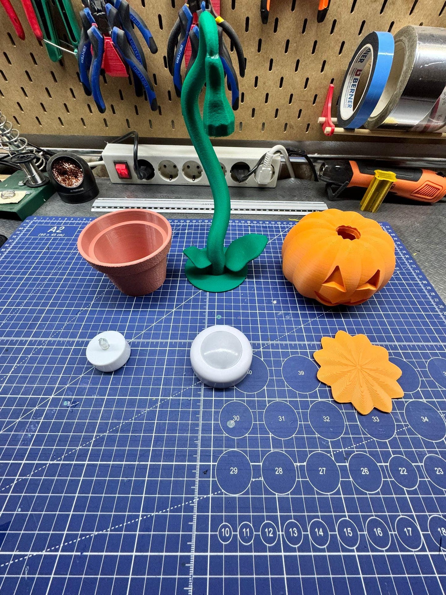 Halloween Pumpkin in a Pot