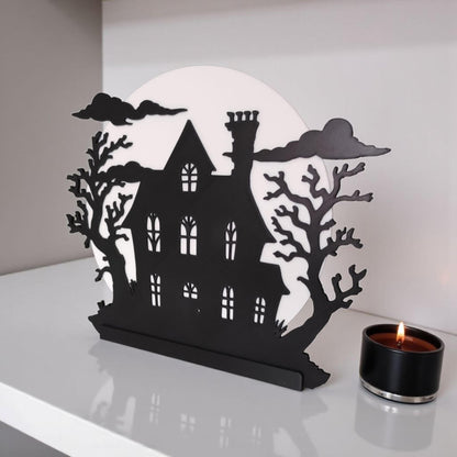 Haunted House Tealight Holder