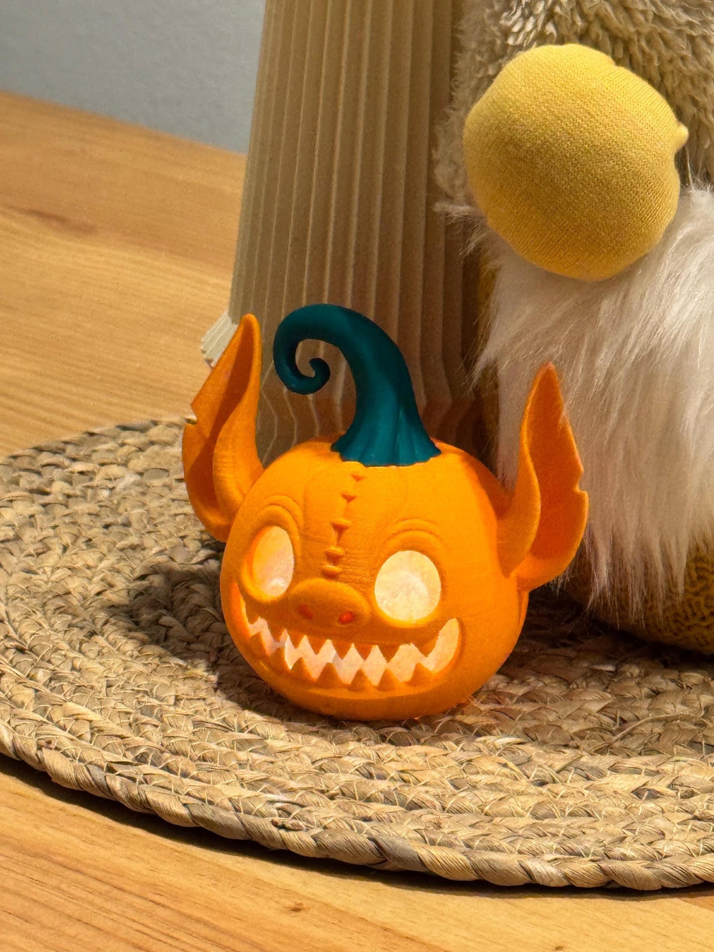 Stitch Pumpkin with Tealight