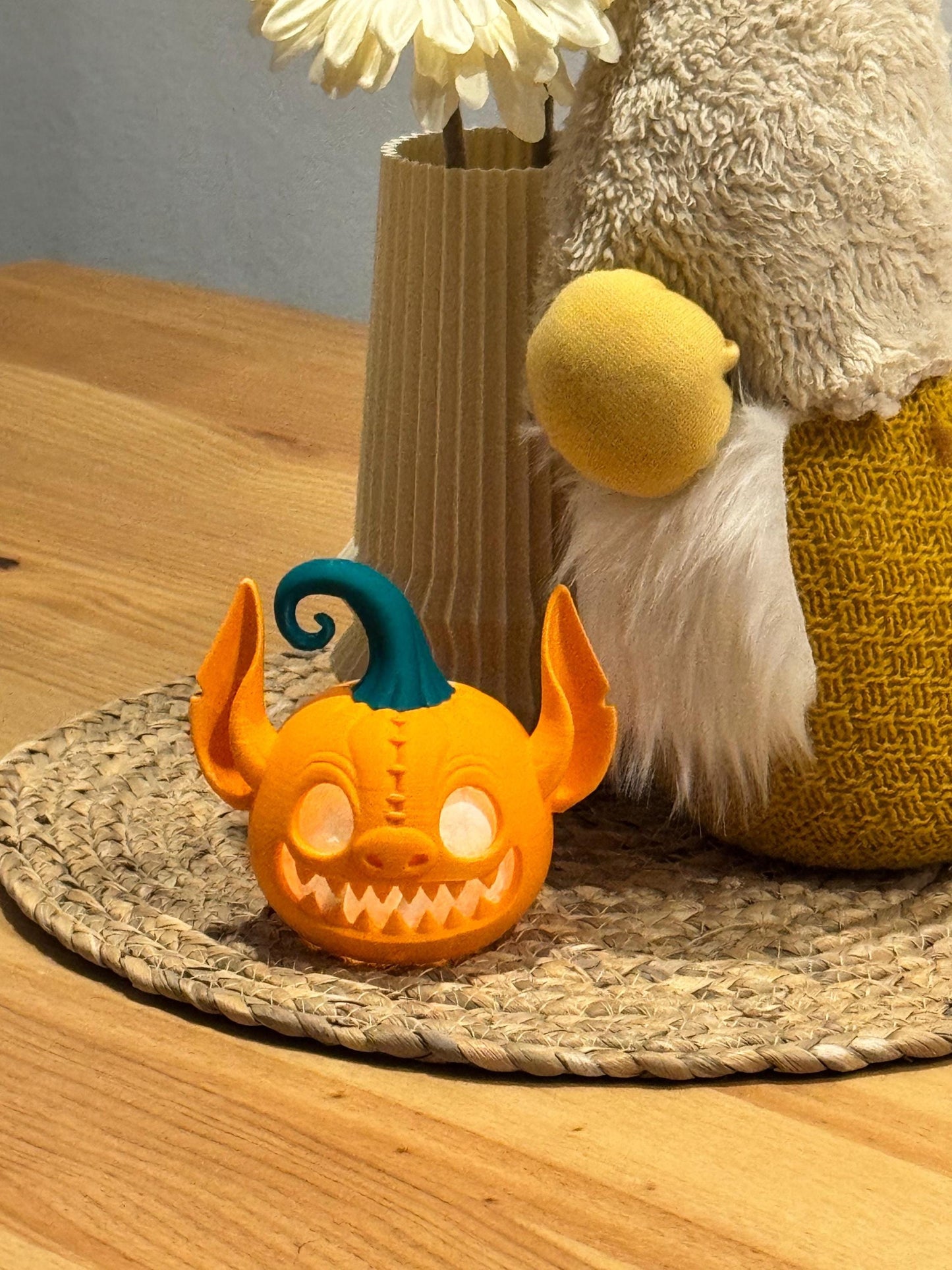 Stitch Pumpkin with Tealight