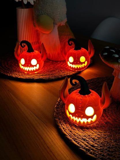 Stitch Pumpkin with Tealight