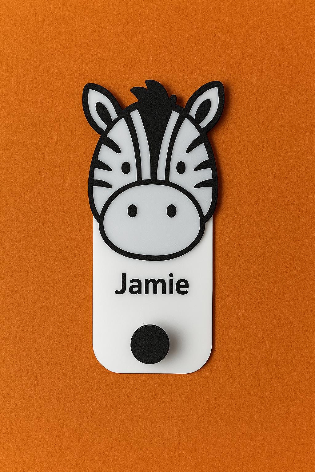 Personalised Tiger & Zebra Wall Hooks – Custom Kids Name Hooks for Coats, Bags and More!