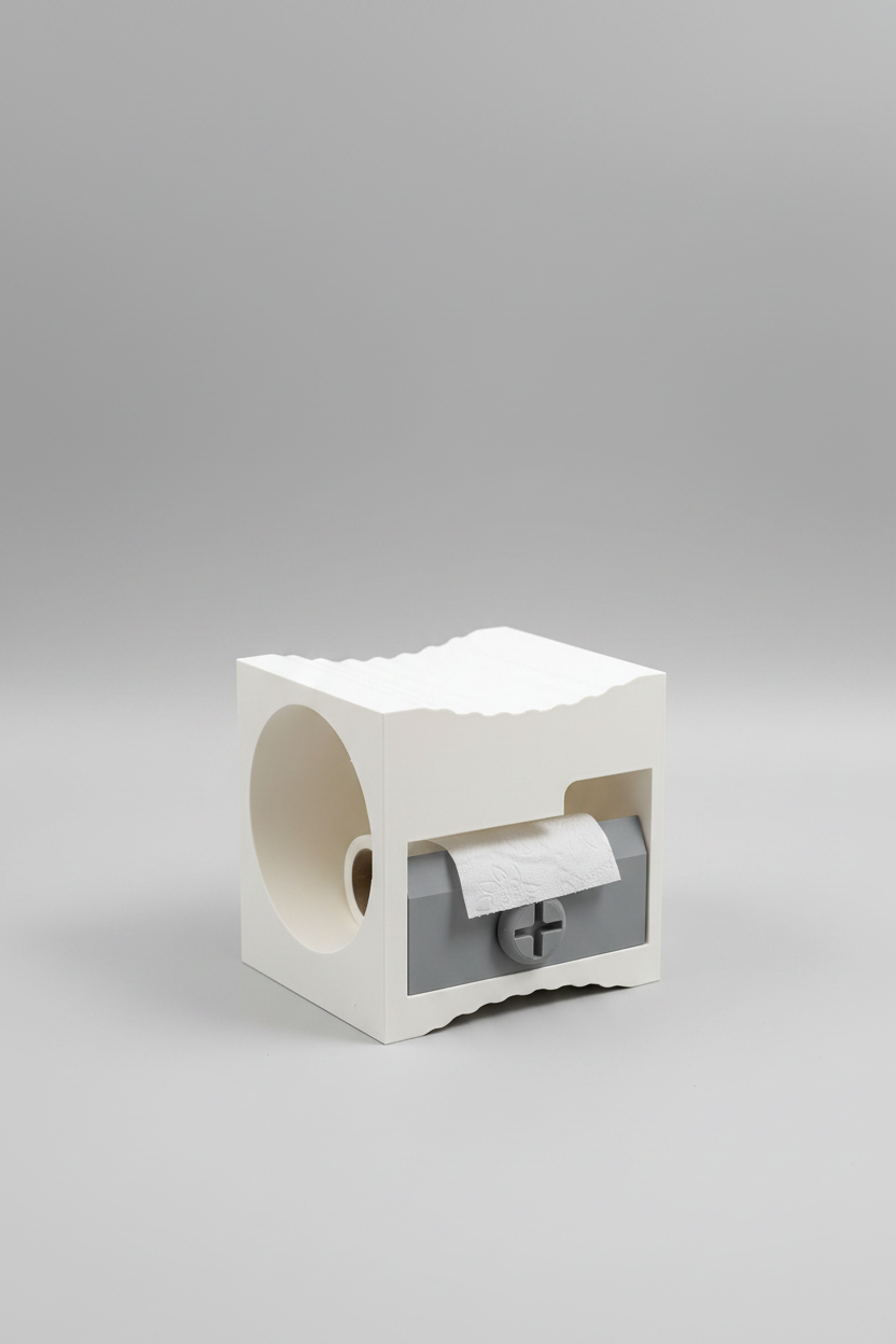 Pencil Sharpener Toilet Roll Holder