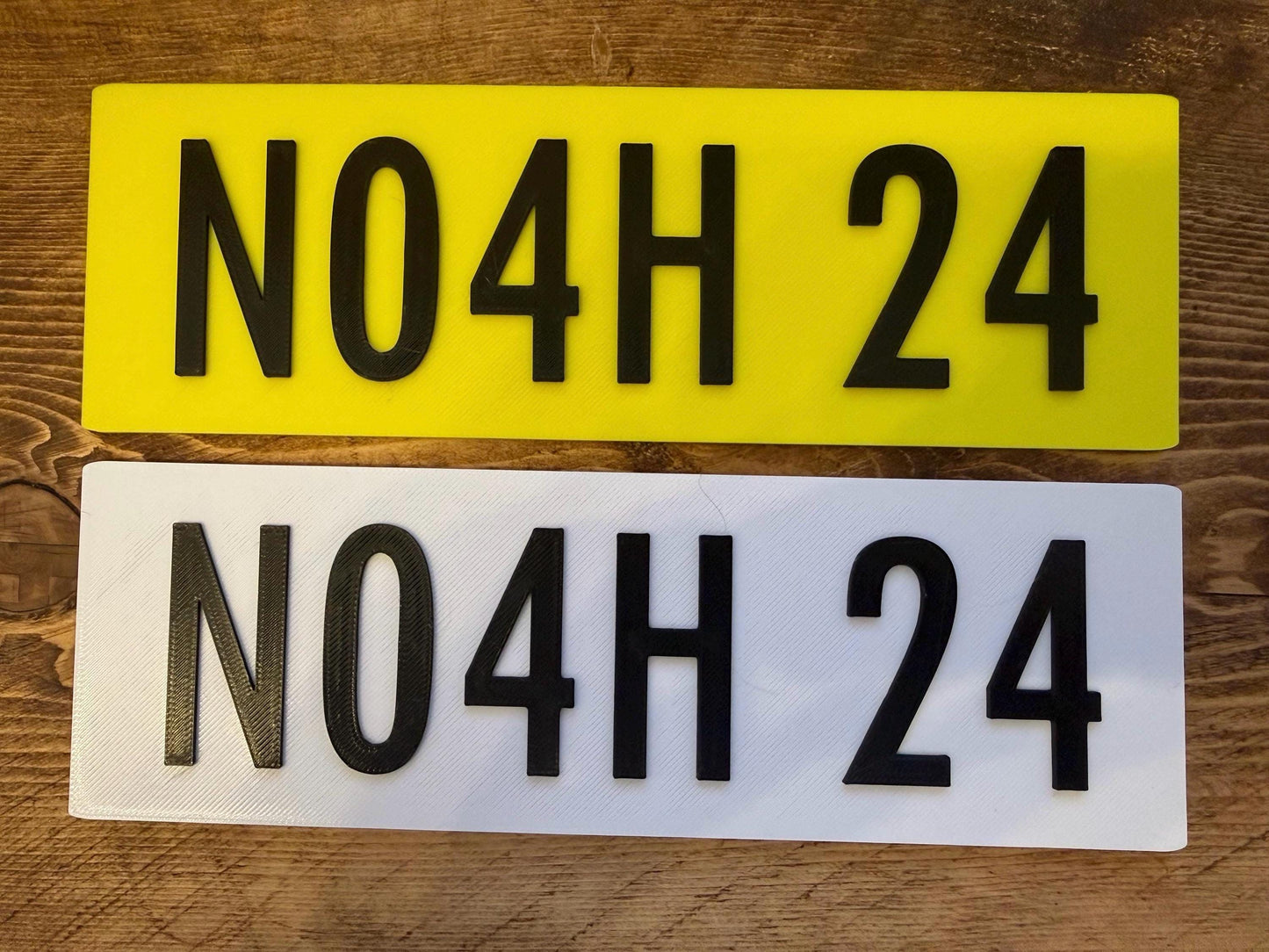 3D Printed Personalised Ride On Car Number Plate – Kids Custom Plate