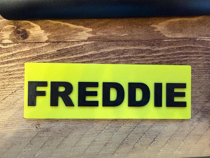 3D Printed Personalised Ride On Car Number Plate – Kids Custom Plate