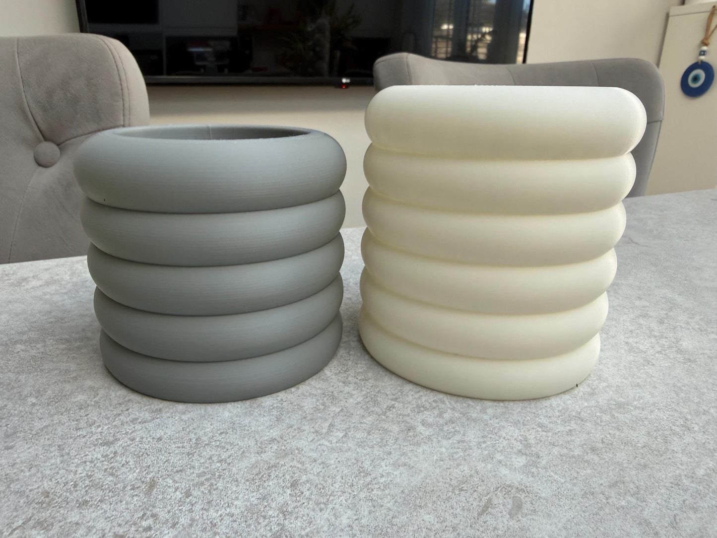 3D Printed Makeup Brush Organiser – 5 or 6 Ring Holder