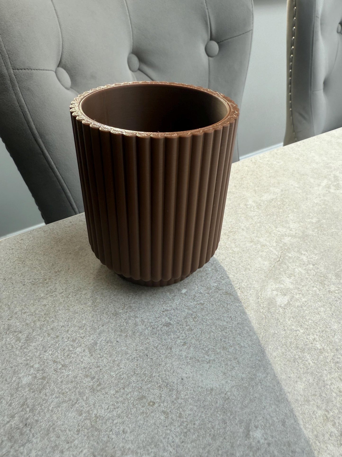 Ribbed Toothbrush Cup/holder
