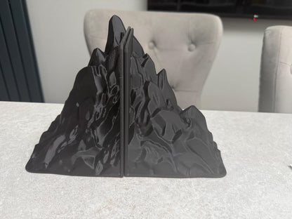 3D Printed Mountain Bookends Set