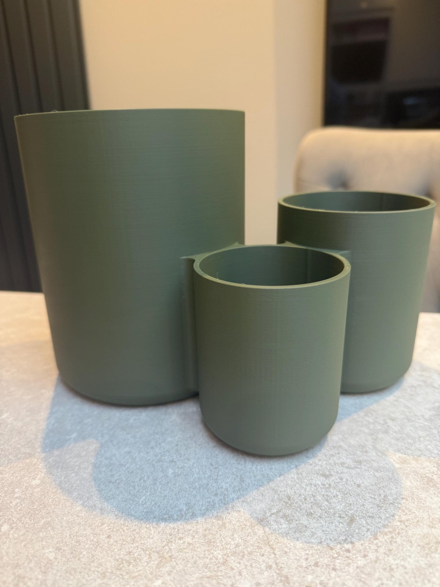 3D Printed Modern 3 Section Kitchen Utensil Holder