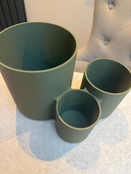 3D Printed Modern 3 Section Kitchen Utensil Holder