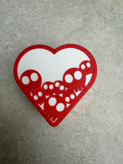 Heart Skull Jewellery Box
