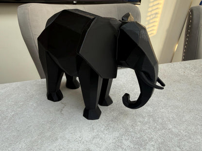 3D Printed Elephant Sculpture – Animal Home Décor UK