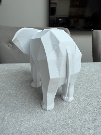 3D Printed Elephant Sculpture – Animal Home Décor UK