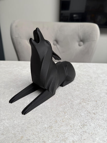 3D Printed Majestic Wolf Sculpture