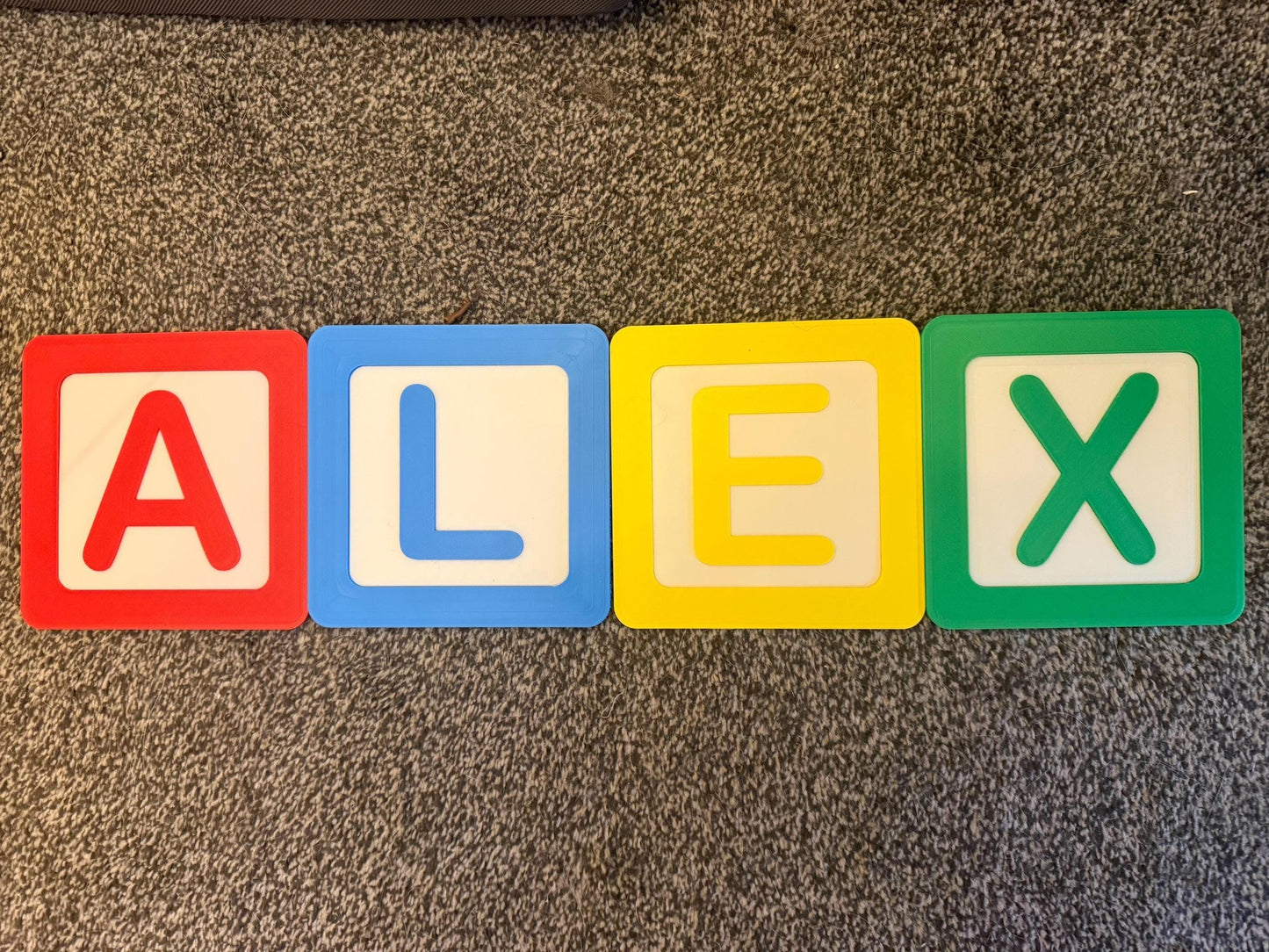 Personalised 3D Printed Toy Story Name Blocks – Kids Nursery Gift
