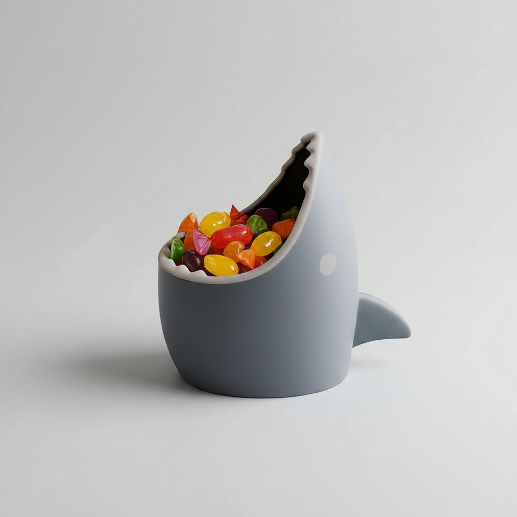 3D Printed Shark Sweet Bowl