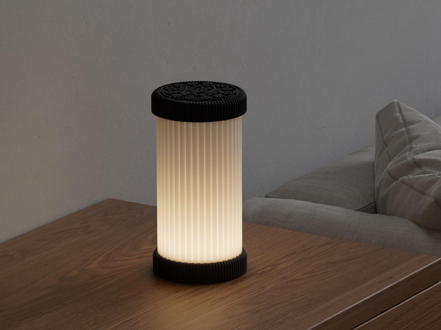 Chocolate Sandwich Cookie Lamp