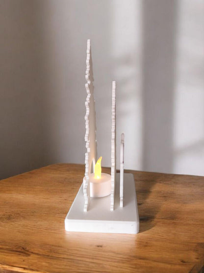 Father Christmas & Christmas Tree Tealight Holder