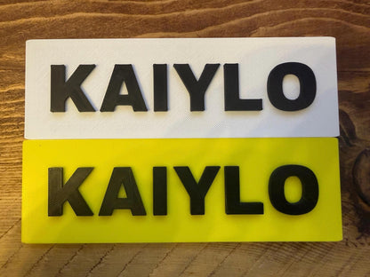 3D Printed Personalised Ride On Car Number Plate – Kids Custom Plate