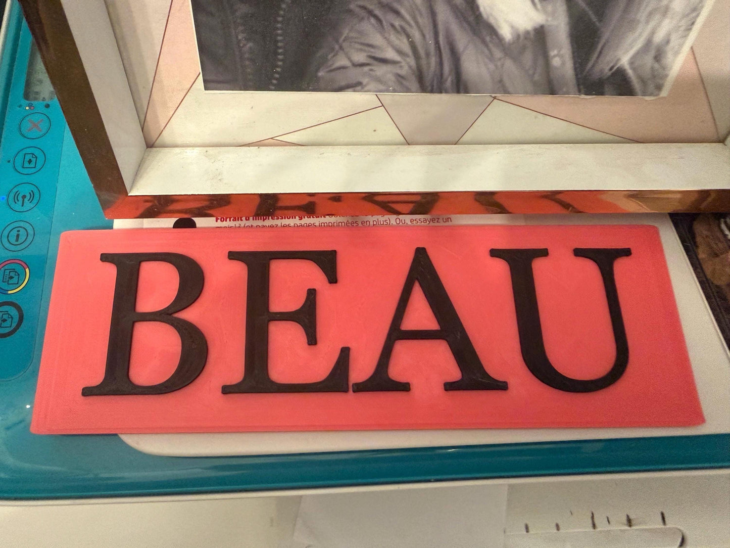 3D Printed Personalised Ride On Car Number Plate – Kids Custom Plate
