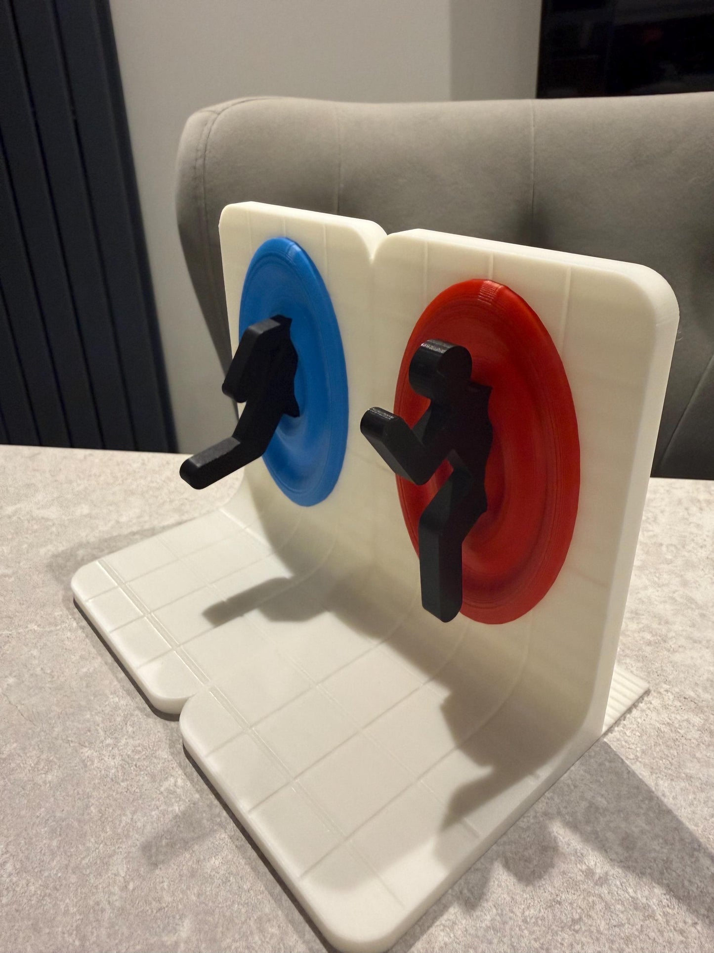 3D Printed Time Portal Bookends – Sci-Fi Shelf Décor UK