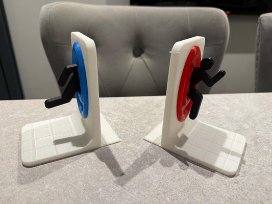 3D Printed Time Portal Bookends – Sci-Fi Shelf Décor UK