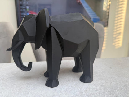 3D Printed Elephant Sculpture – Animal Home Décor UK