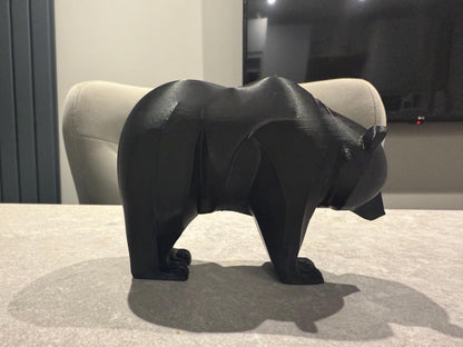 3D Printed Modern Bear Sculpture