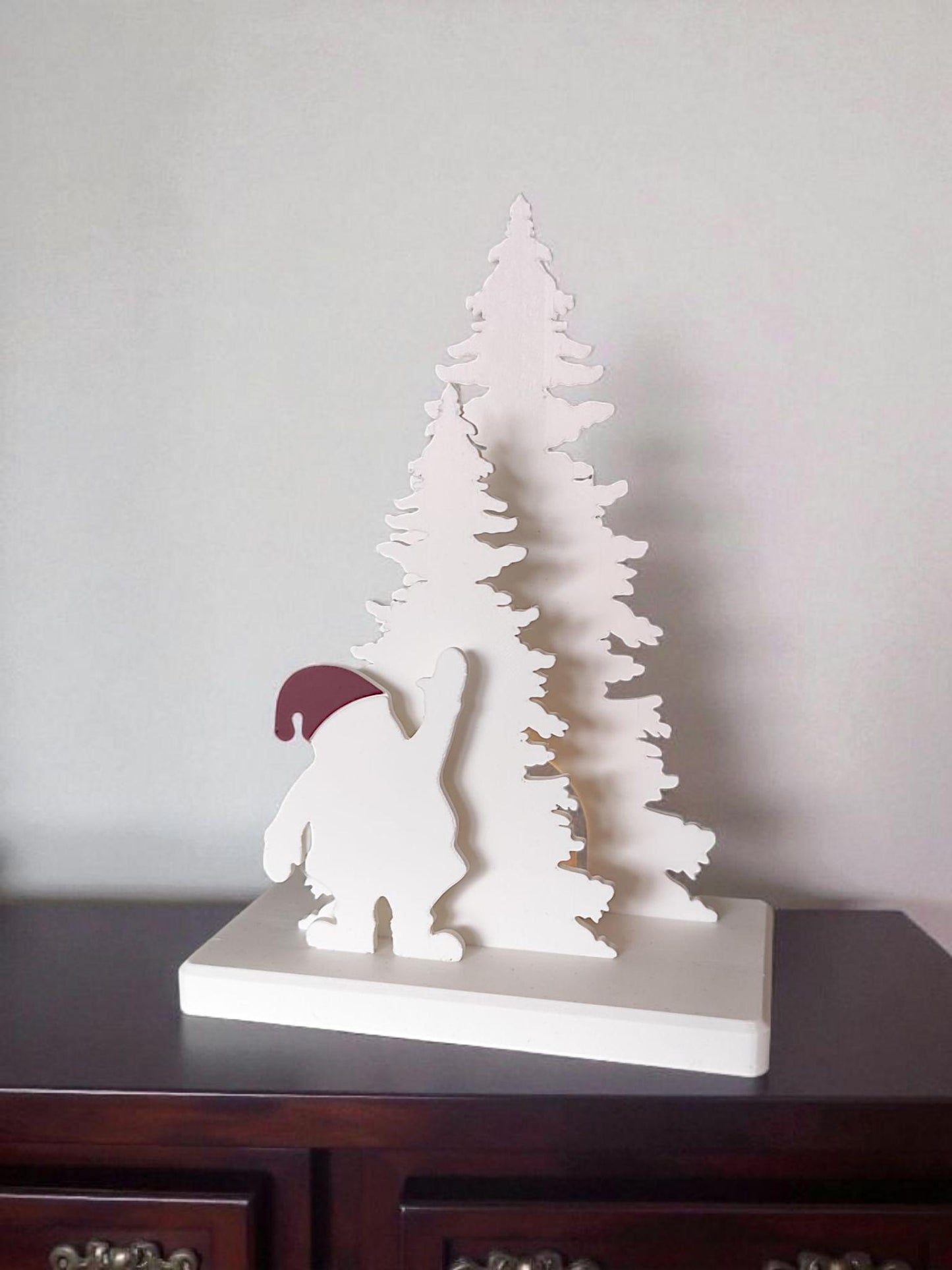 Father Christmas & Christmas Tree Tealight Holder