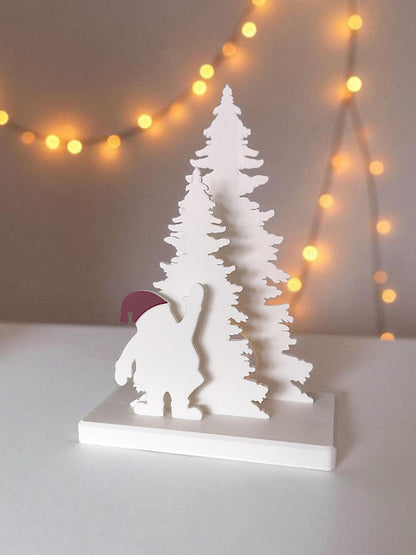 Father Christmas & Christmas Tree Tealight Holder