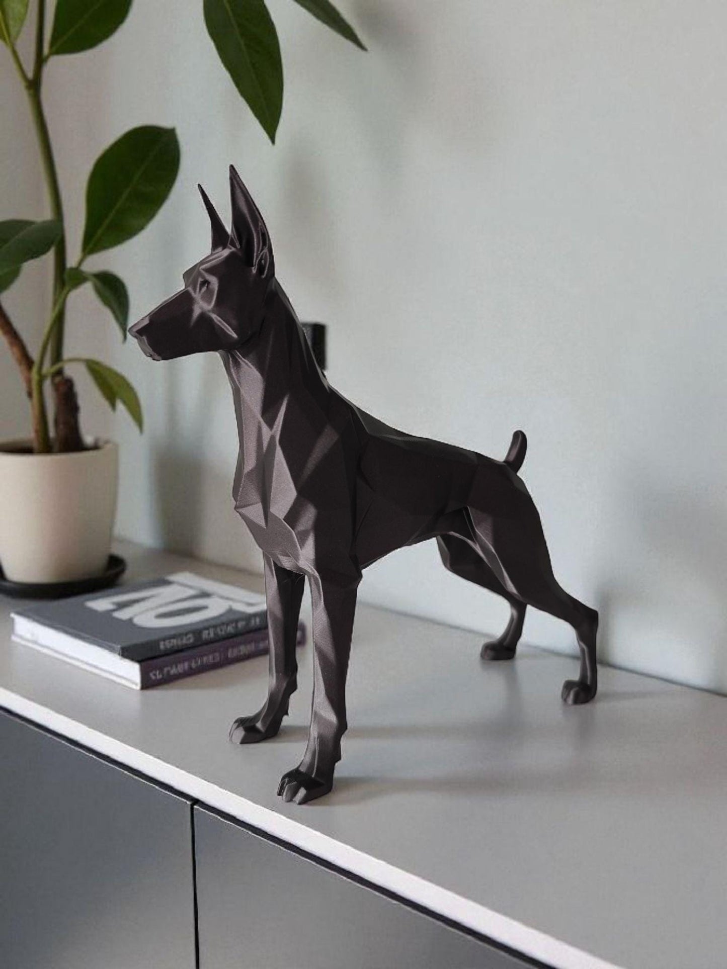 3D Printed Dobermann Sculpture