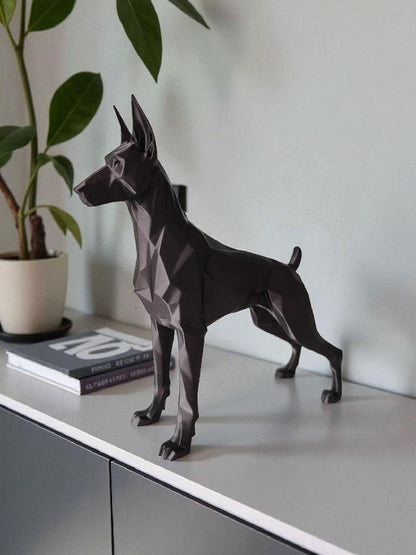 3D Printed Dobermann Sculpture