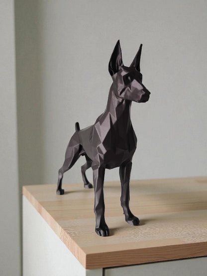 3D Printed Dobermann Sculpture
