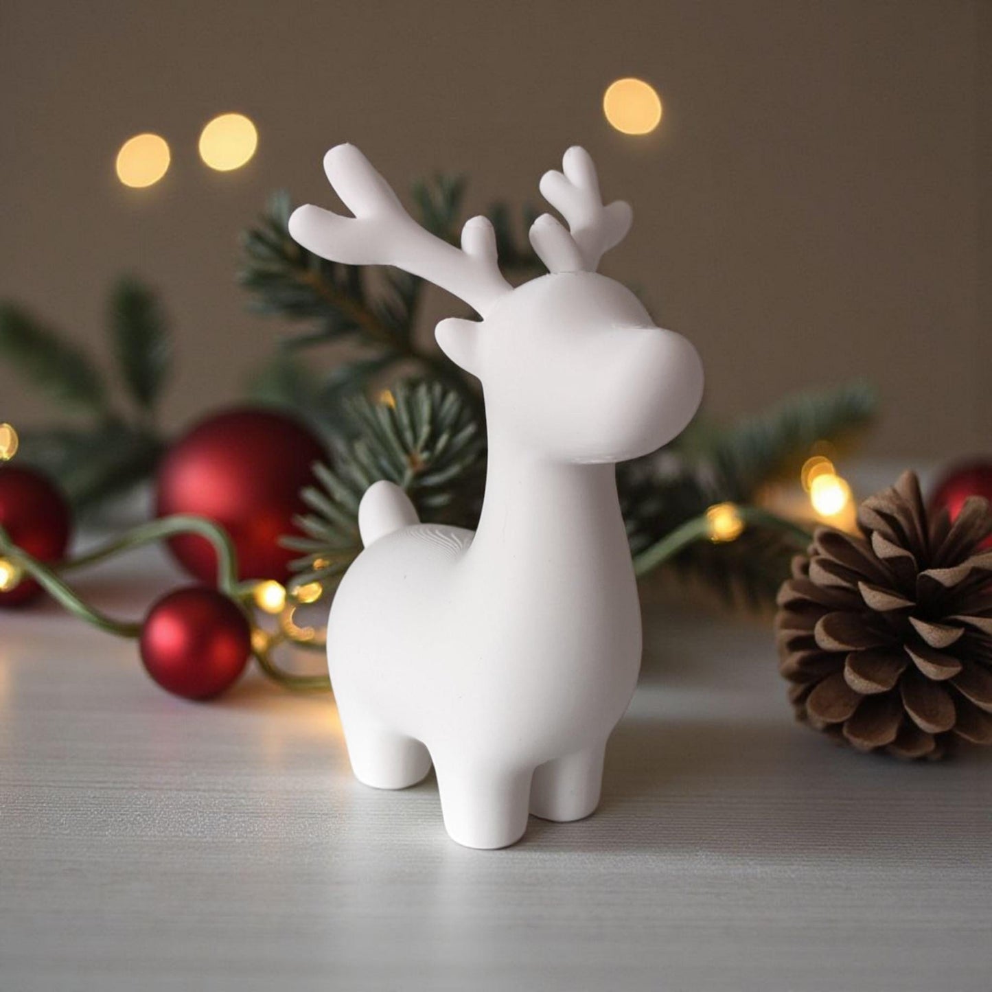 3D Printed Cartoon Reindeer