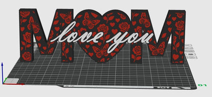 3D Printed "Mum, Love You" Ornament