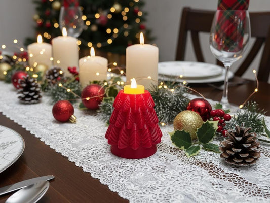 3D Printed Christmas Tree Tealight Candlestick