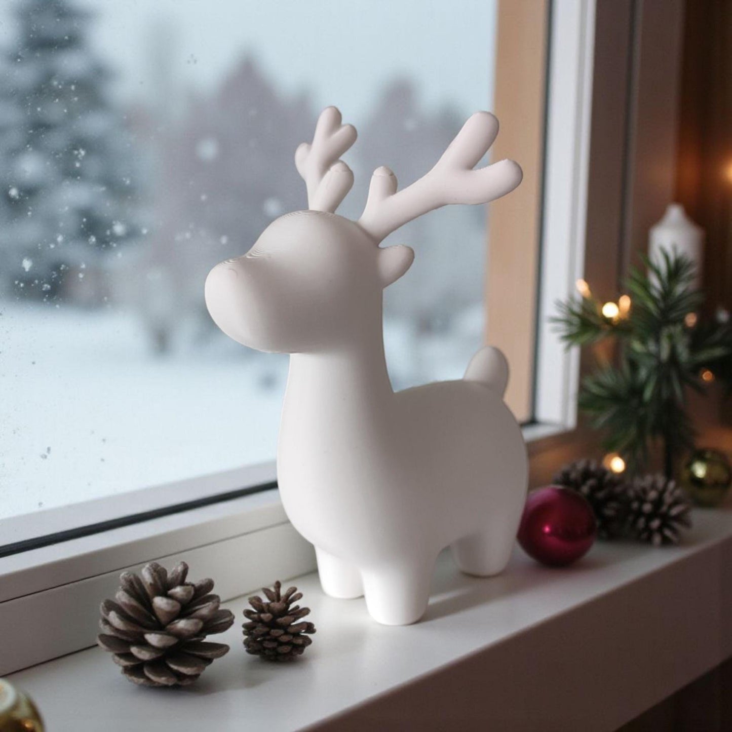 3D Printed Cartoon Reindeer