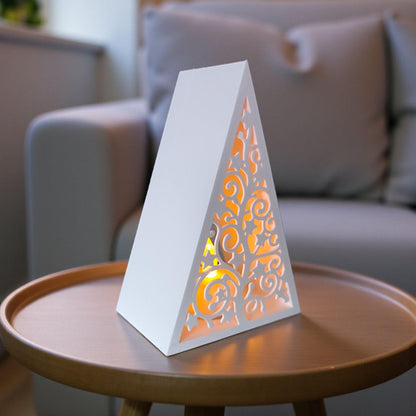 3D Printed Pyramid Christmas Tree Tealight Lantern