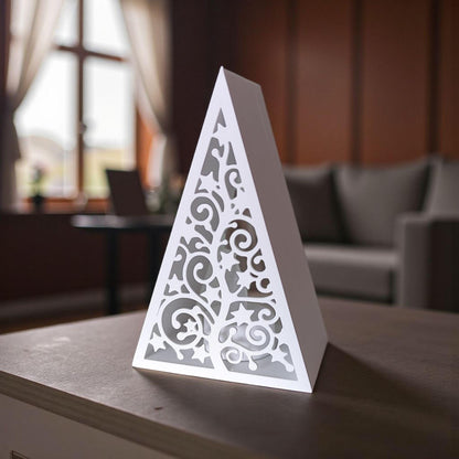 3D Printed Pyramid Christmas Tree Tealight Lantern