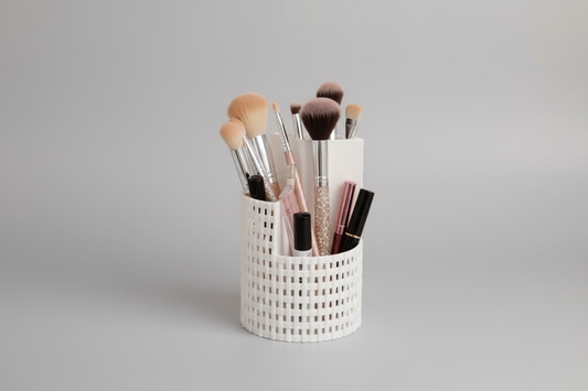 3D Printed Makeup Brush Holder & Cosmetic Organiser