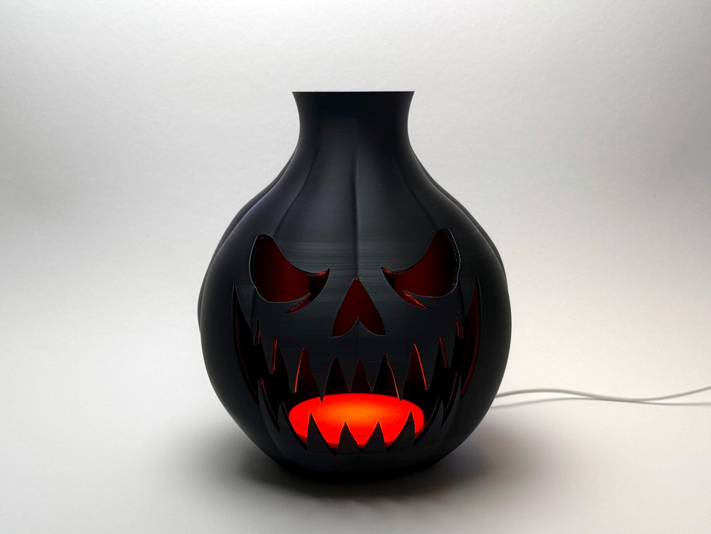 3D Printed Spooky Pumpkin Tealight Holder – Halloween Décor