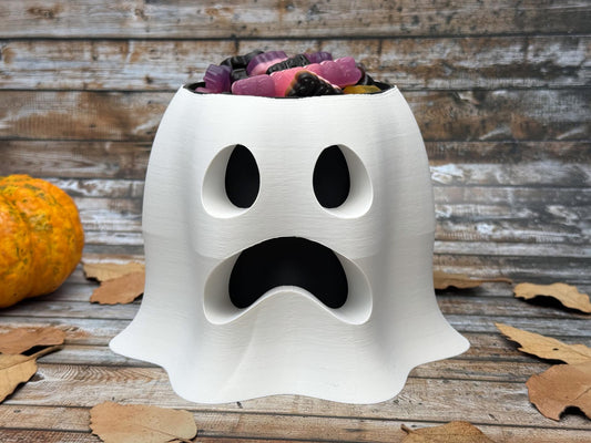 3D Printed Ghost Candy Bowl – Halloween Sweet Dish UK
