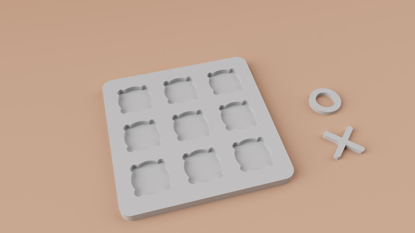3D Printed Noughts & Crosses Game