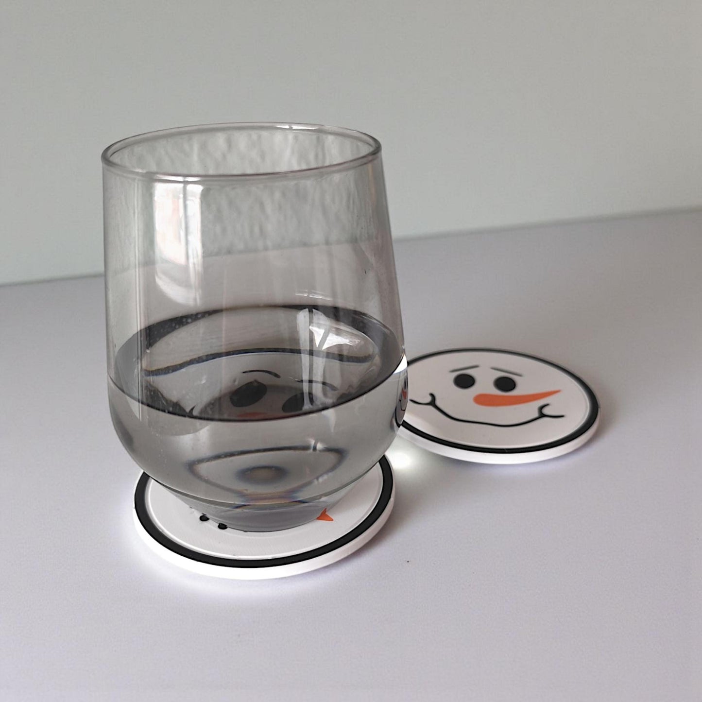 3D Printed Snowman Coasters Set – Christmas Table Décor UK