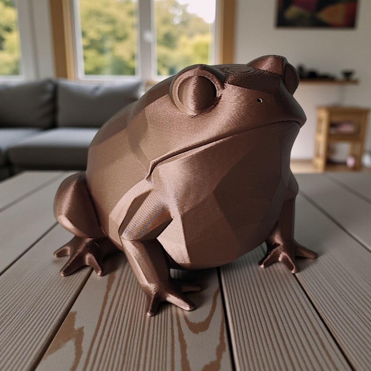 3D Printed Frog Ornament – Cute Animal Sculpture UK