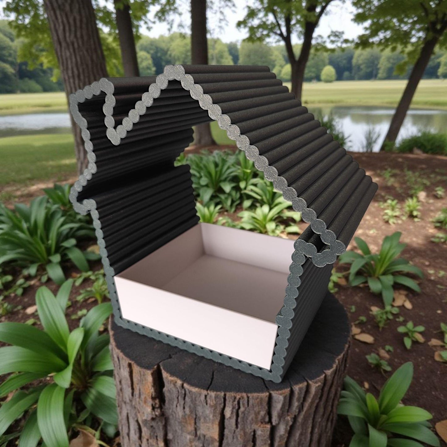 Modern Hanging Bird Feeder