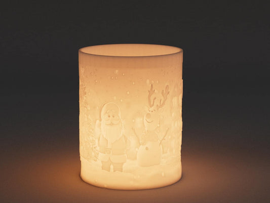 3D Printed Christmas Candle Holder – Festive Home Décor