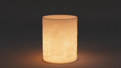 3D Printed Christmas Candle Holder – Festive Home Décor