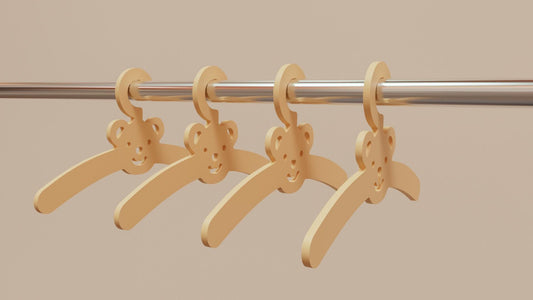3D Printed Bear Kids Clothes Hanger